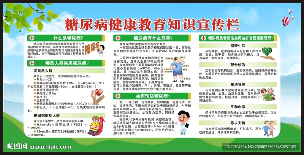 联合国糖尿病日宣传栏