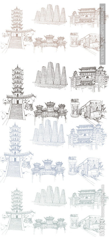 常德湖南城市城市建筑旅游剪影