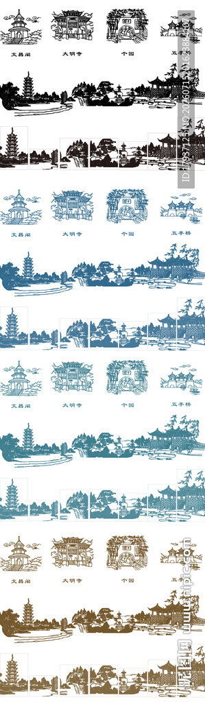 扬州江苏城市建筑旅游剪影