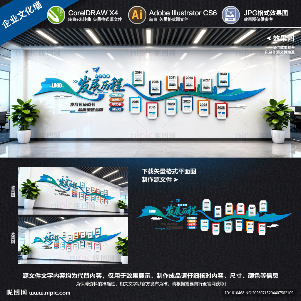 企业发展历程文化墙