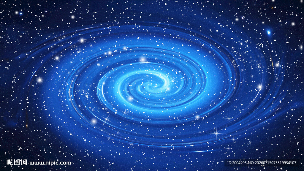 蓝色星空旋涡