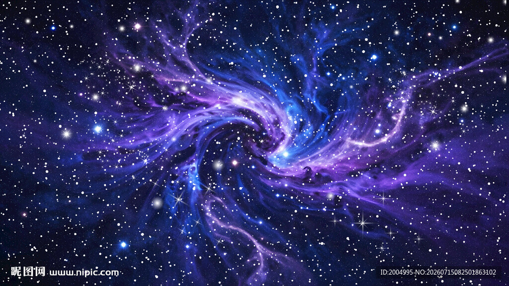 蓝紫色星空