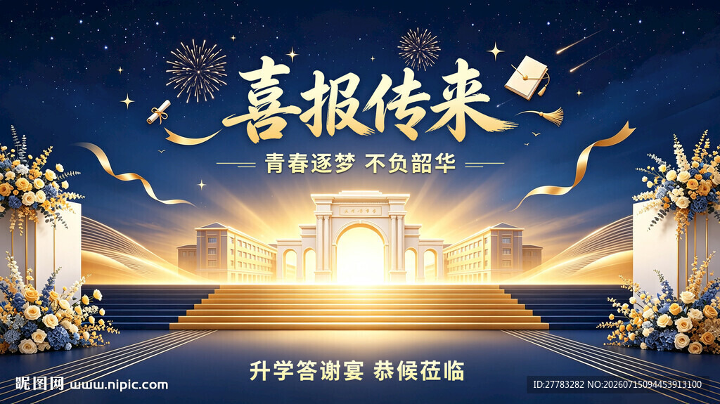 喜报传来企业颁奖盛典背景
