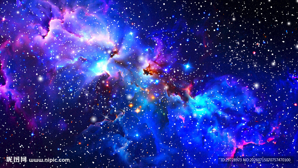 绚丽星空宇宙背景