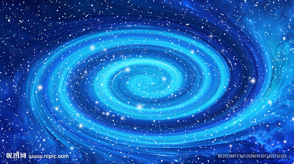 梦幻蓝色星空旋涡