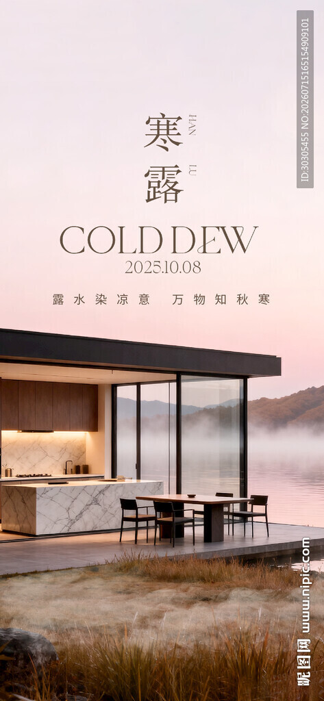 寒露门窗海报