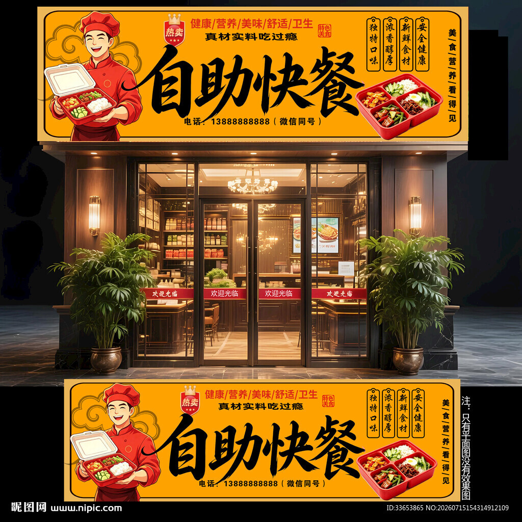 快餐店门头