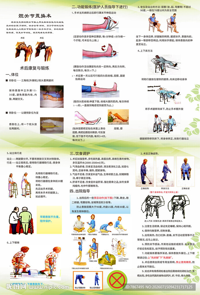 中医院髋关节置换术三折页