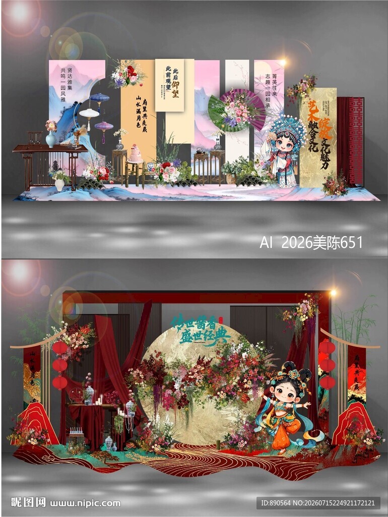 中国风美陈