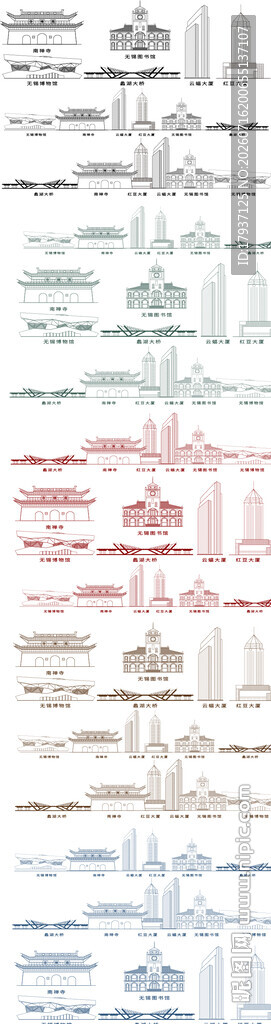 无锡江苏城市建筑旅游剪影