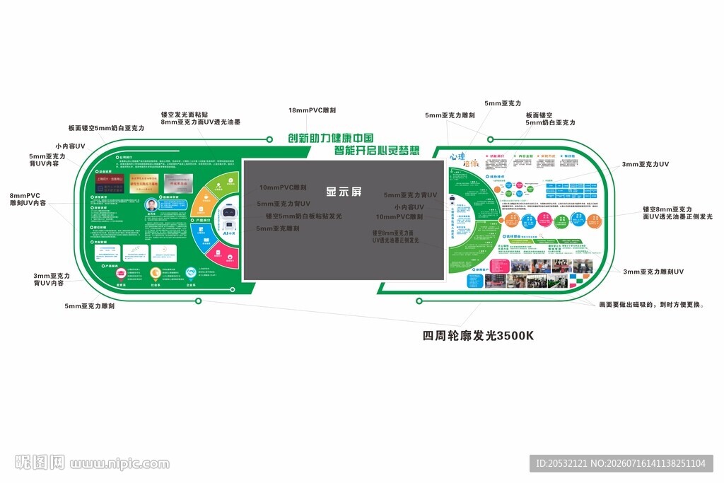 心理健康文化墙 心理辅导 