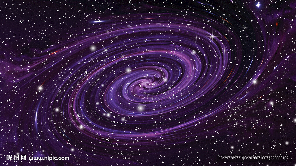紫色宇宙星空吊顶