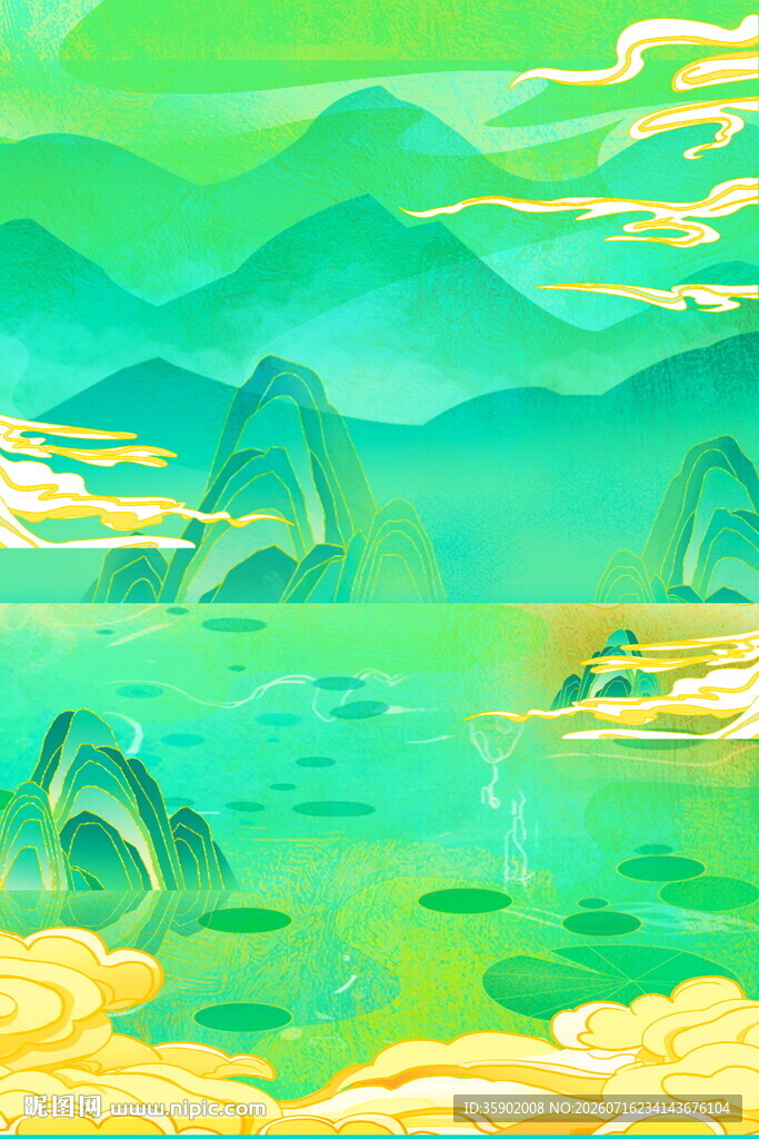梦幻山水间的诗意景致