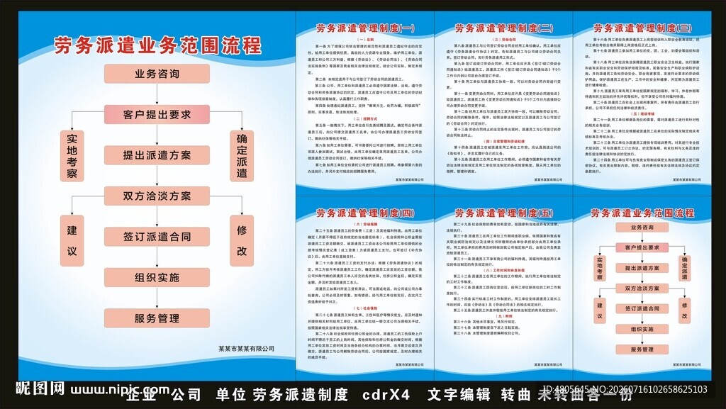 企业制度展板设计模板