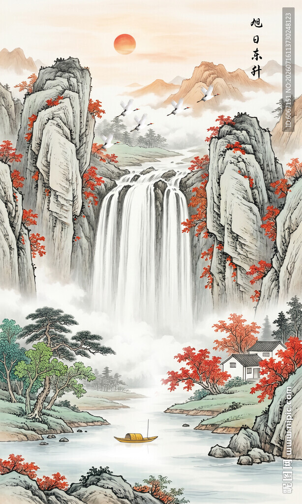玄关山水画
