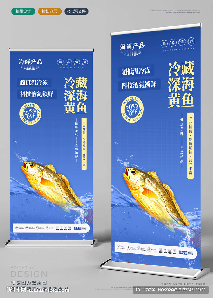 大黄鱼展架
