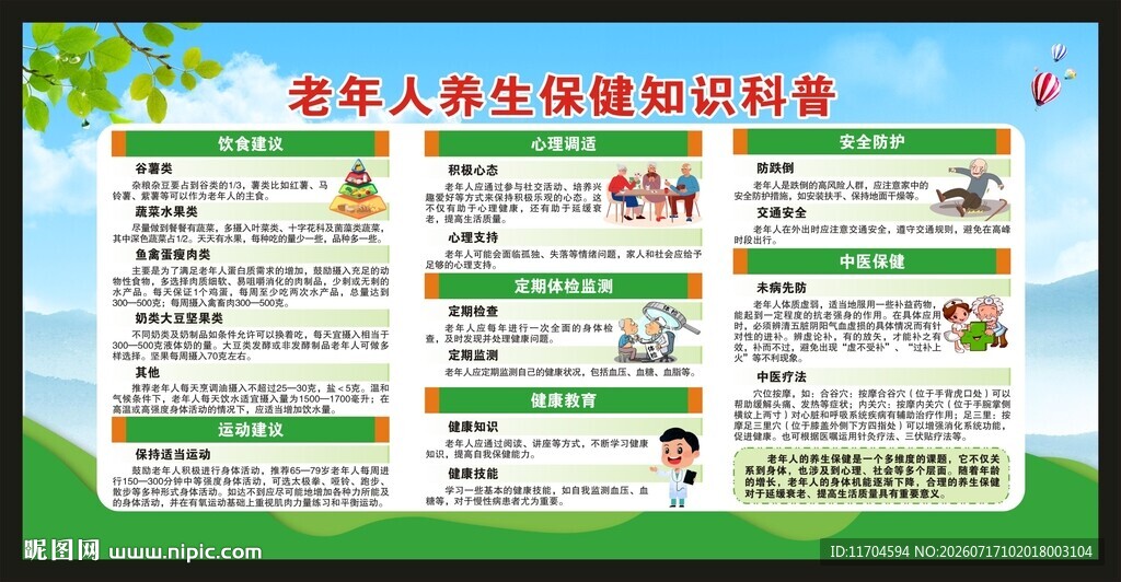 老年健康宣传周宣传栏