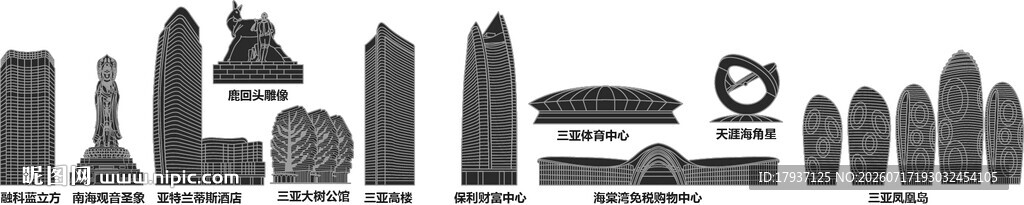 三亚海南城市建筑旅游剪影