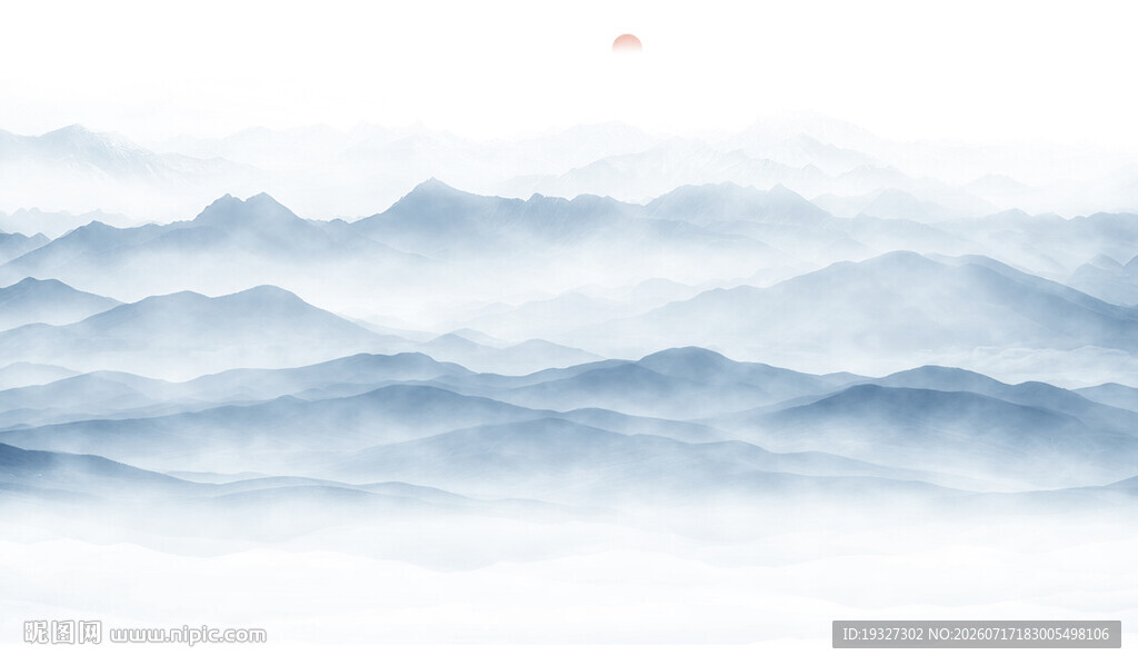 水墨山水风景画