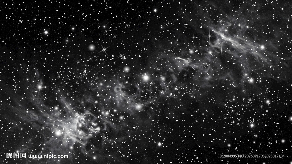黑白宇宙星空