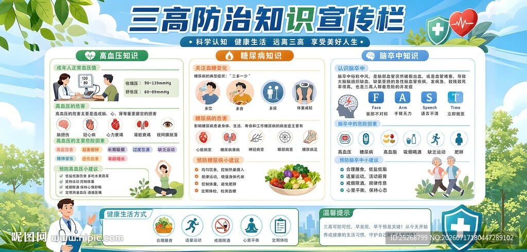 三阶防治知识宣传栏