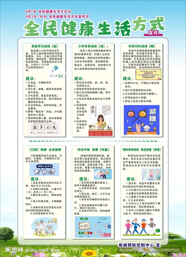 全民健康生活方式宣传