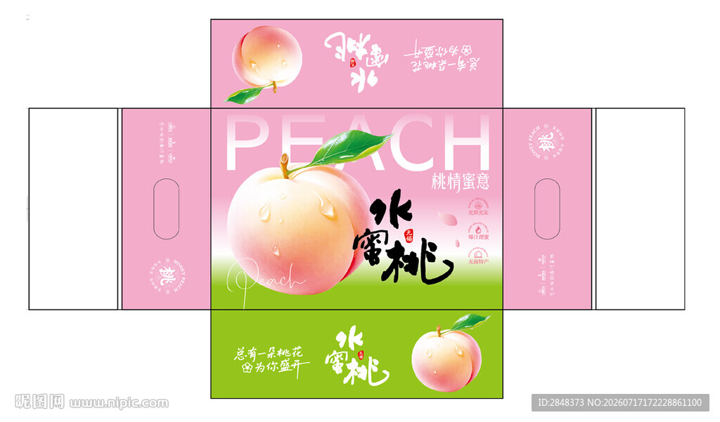 无锡水蜜桃平面展开图