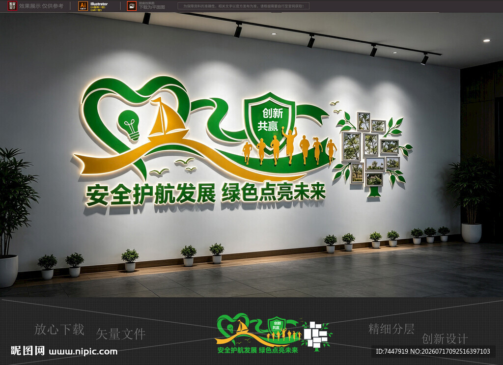 绿色安全发展文化墙