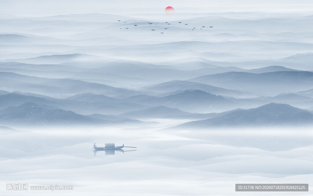 禅意山水画