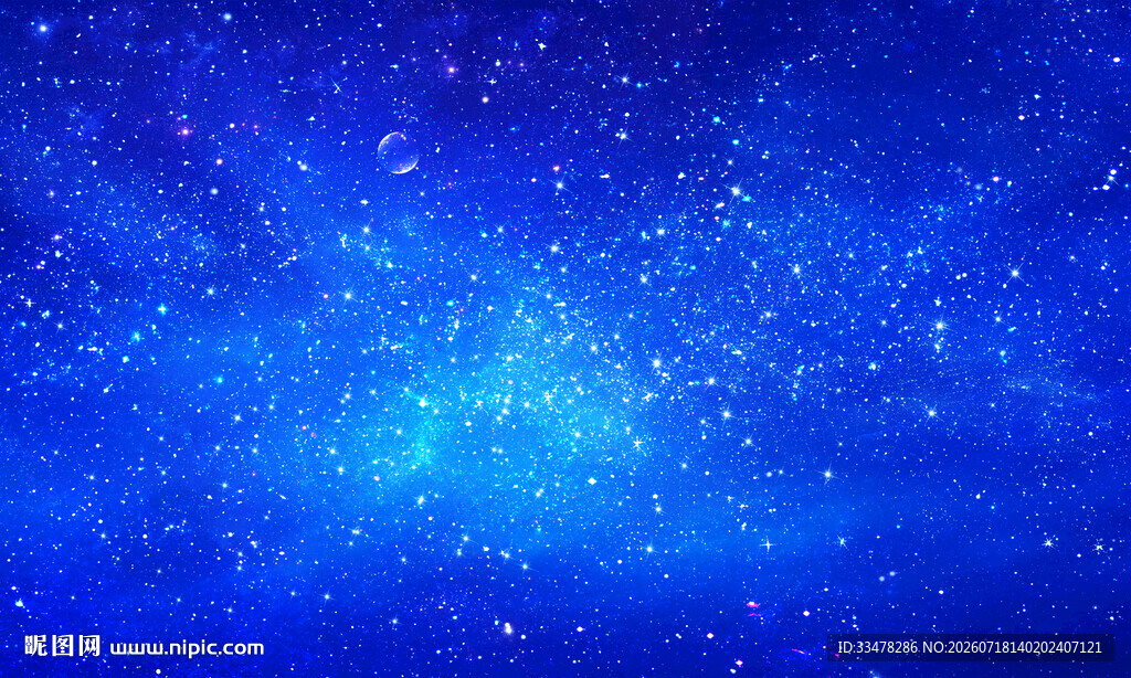 蓝色星空天花软膜