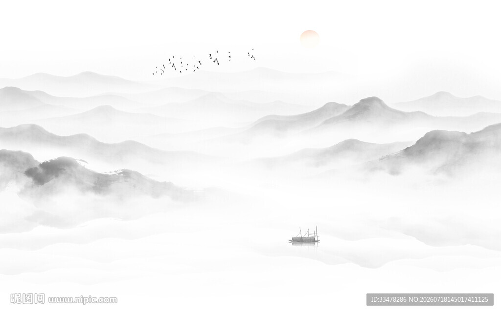 新中式山水画