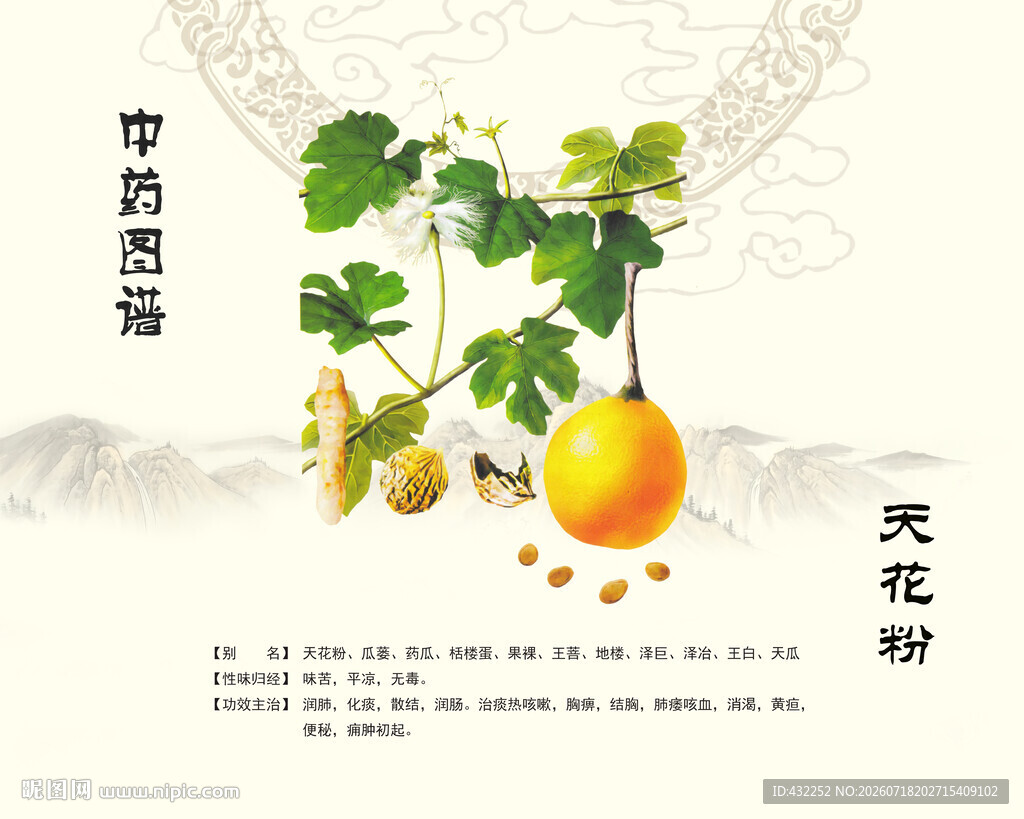 天花粉瓜蒌栝楼