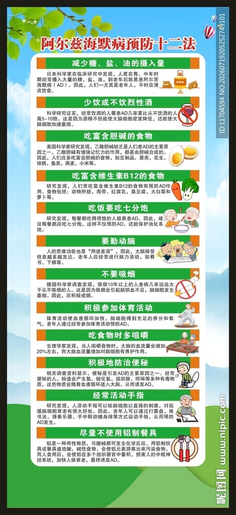 世界阿尔茨海默病日展架