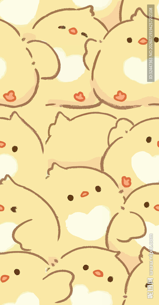 可爱小黄鸡群萌趣画面