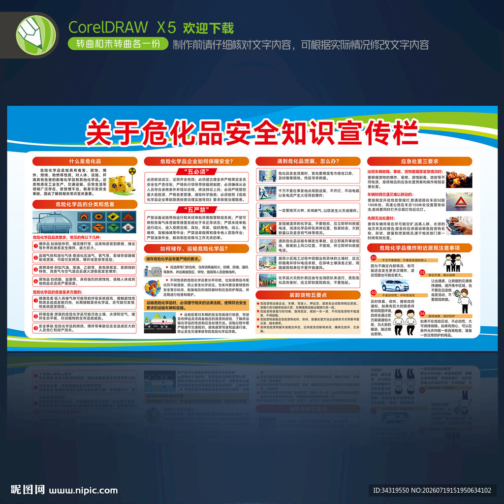 危险化学品安全知识宣传栏