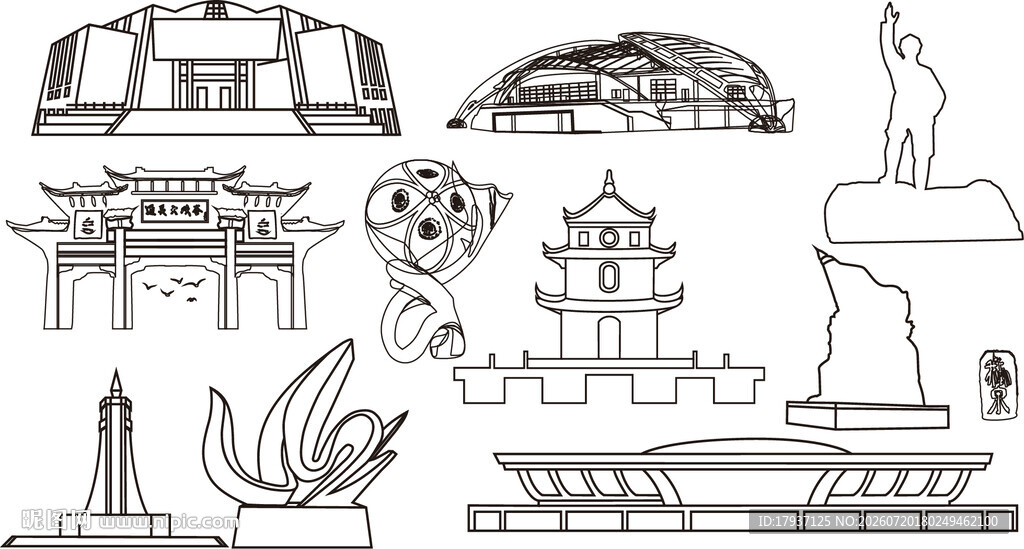 靖西百色城市建筑旅游剪影