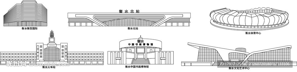 衡水河北城市建筑旅游剪影