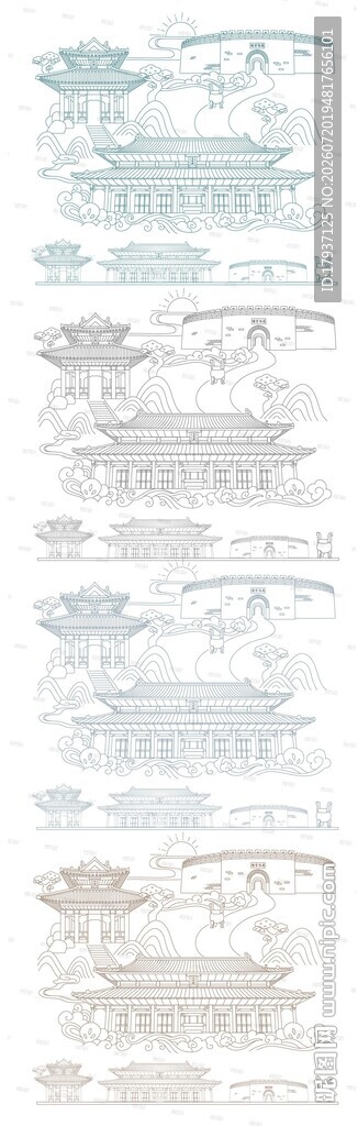 曲阜山东城市建筑旅游剪影