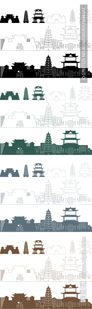 榆林陕西城市建筑旅游剪影