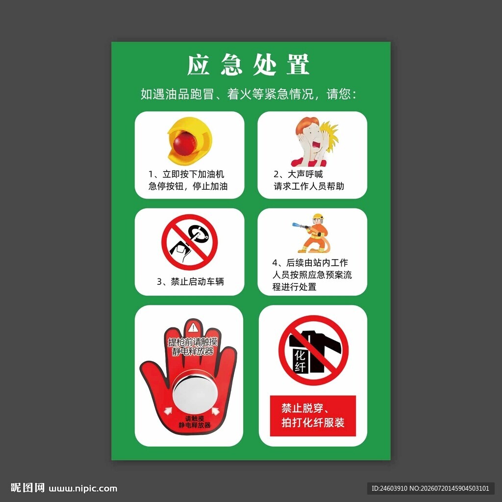 加油操作应急处理
