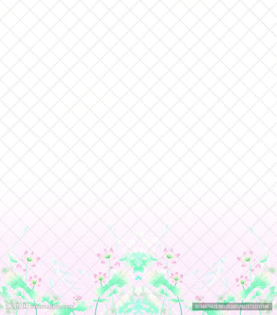 粉色花卉边框背景图
