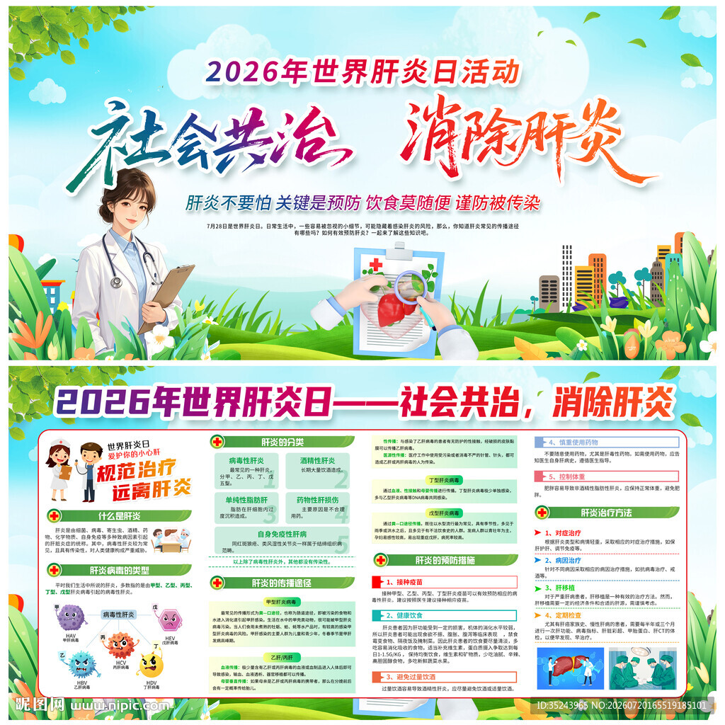 2026年世界肝炎日展板