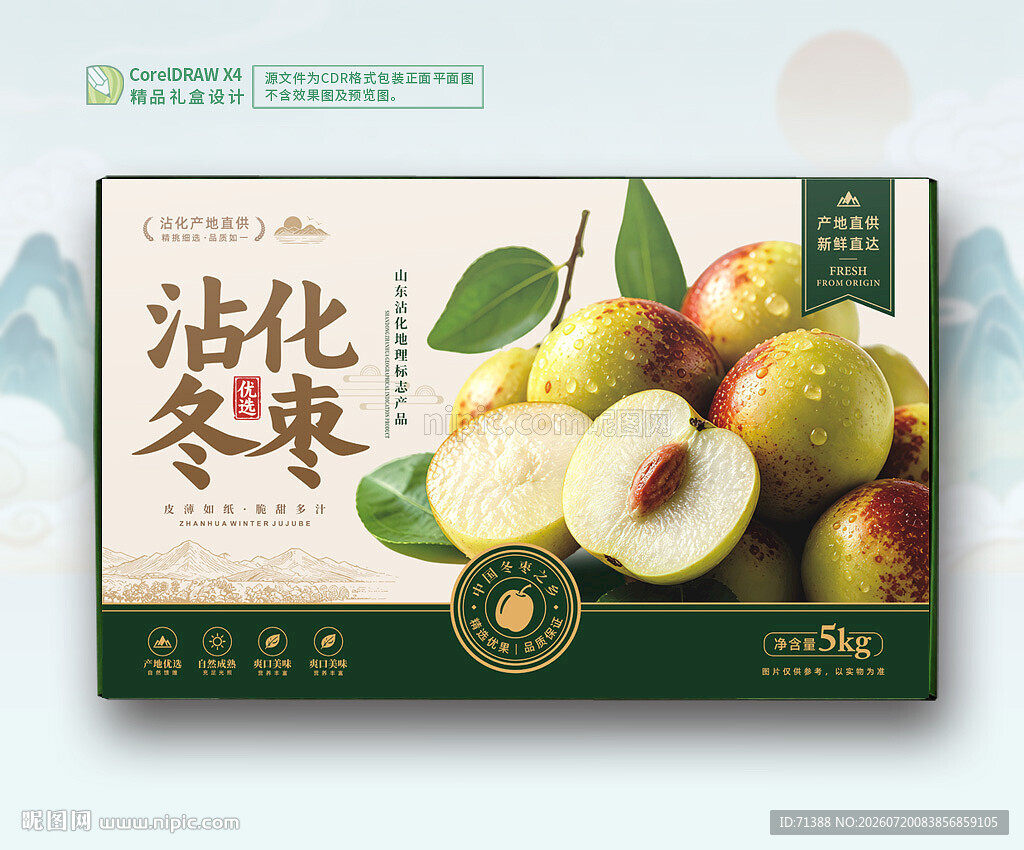 沾化冬枣包装礼盒