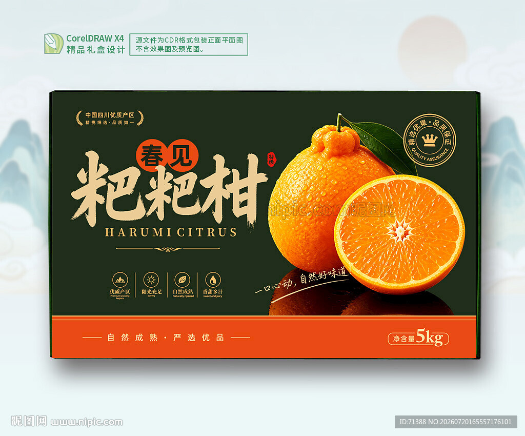 粑粑柑包装 水果礼盒