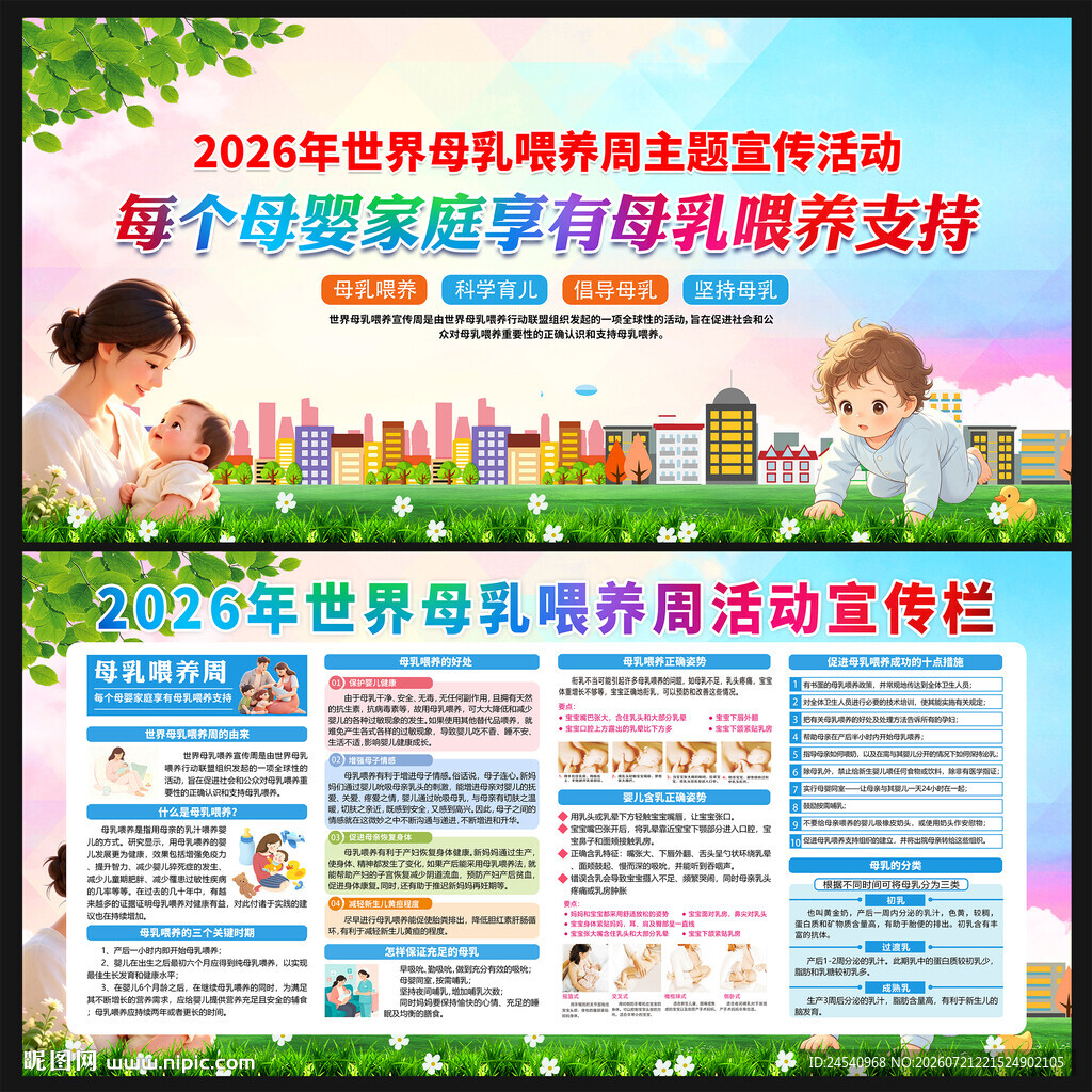 2026世界母乳喂养周宣传栏