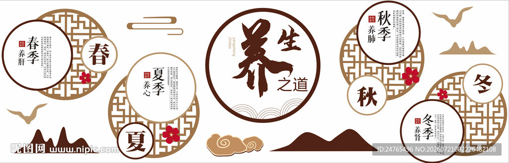 中医养生形象墙