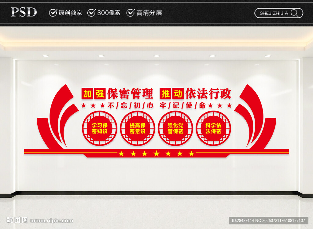 保密管理文化墙