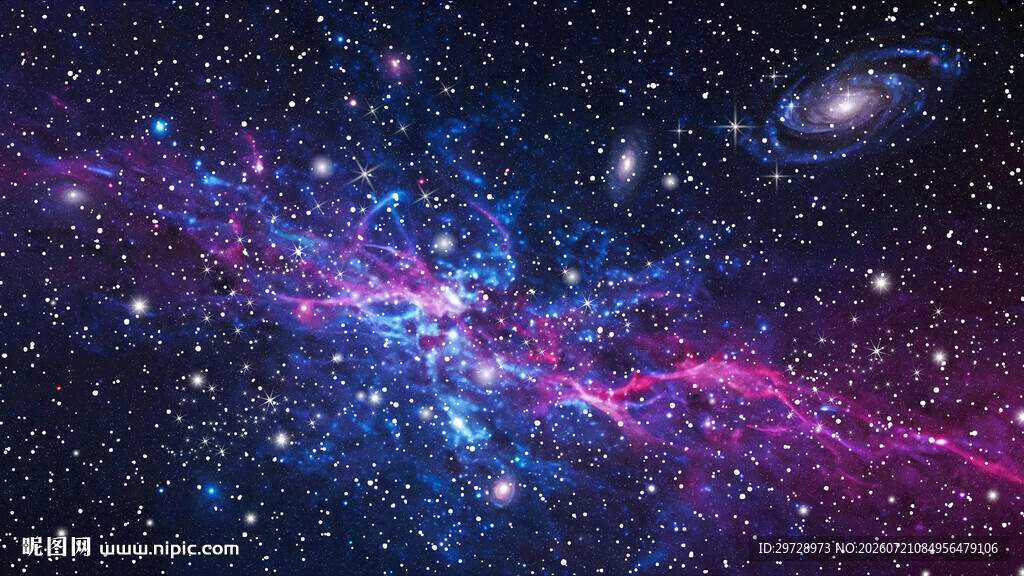 唯美绚丽炫彩星空