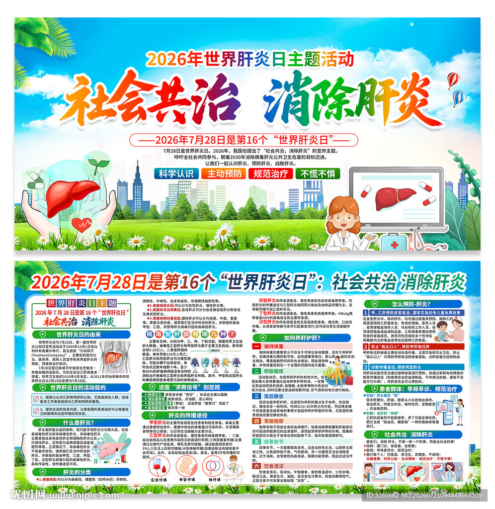 2026年世界肝炎日知识展板