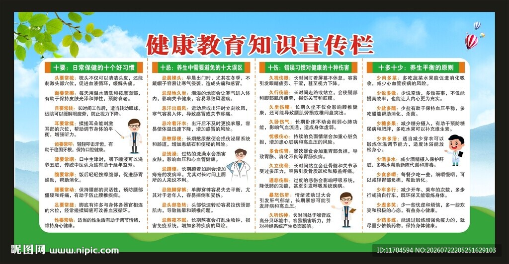 健康教育知识宣传栏